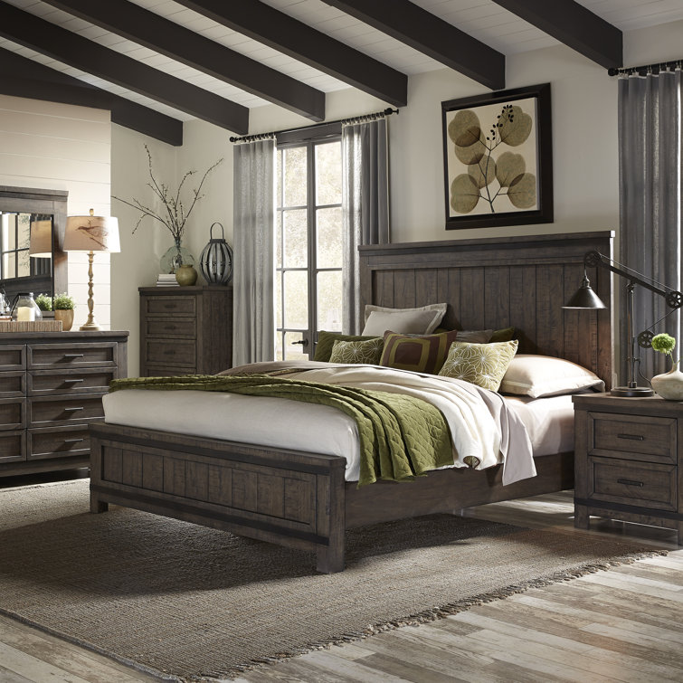 Lexee Panel Bed, Dresser & Mirror, Chest, Night Stand