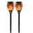 WBM Smart Solar Lights, Waterproof Flickering Flame LED Solar Night Light