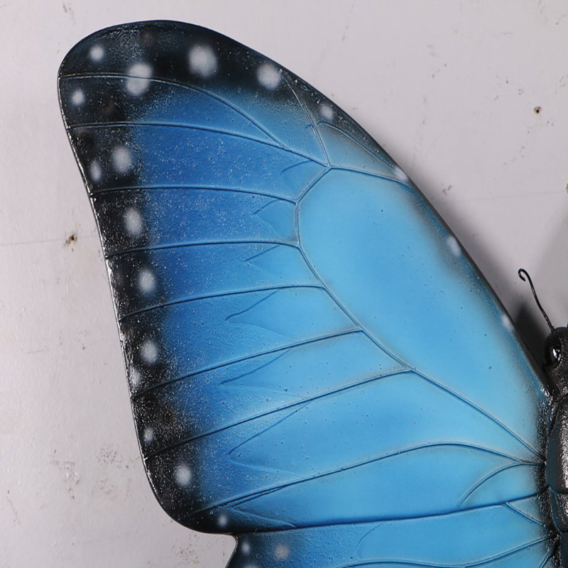 Statue décorative bleue insecte papillon bleu