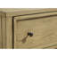 Table de chevet rustique à deux tiroirs avec tablette ouverte en bois brun clair / beige Onepc