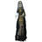 5.5' Pre-Lit Black and Green Standing Fortune Witch with Magic Ball Halloween Display