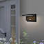 Lampe murale d'extérieur à détecteur de mouvement PIR en aluminium moulé sous pression, 7,17 po x 5,94 po x 5,24 po, DEL 9 W / 680LM, plage de détection de 32 pi / IP65 imperméable, blanc-126267589