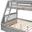 Lit superposé simple gris avec escalier de rangement. Bois massif. Économisez de l'espace dans les tiroirs. Options de configuration polyvalentes. Sécuritaire pour. Pas d'escalier à ressorts et structure en bois robuste. Vaste économie