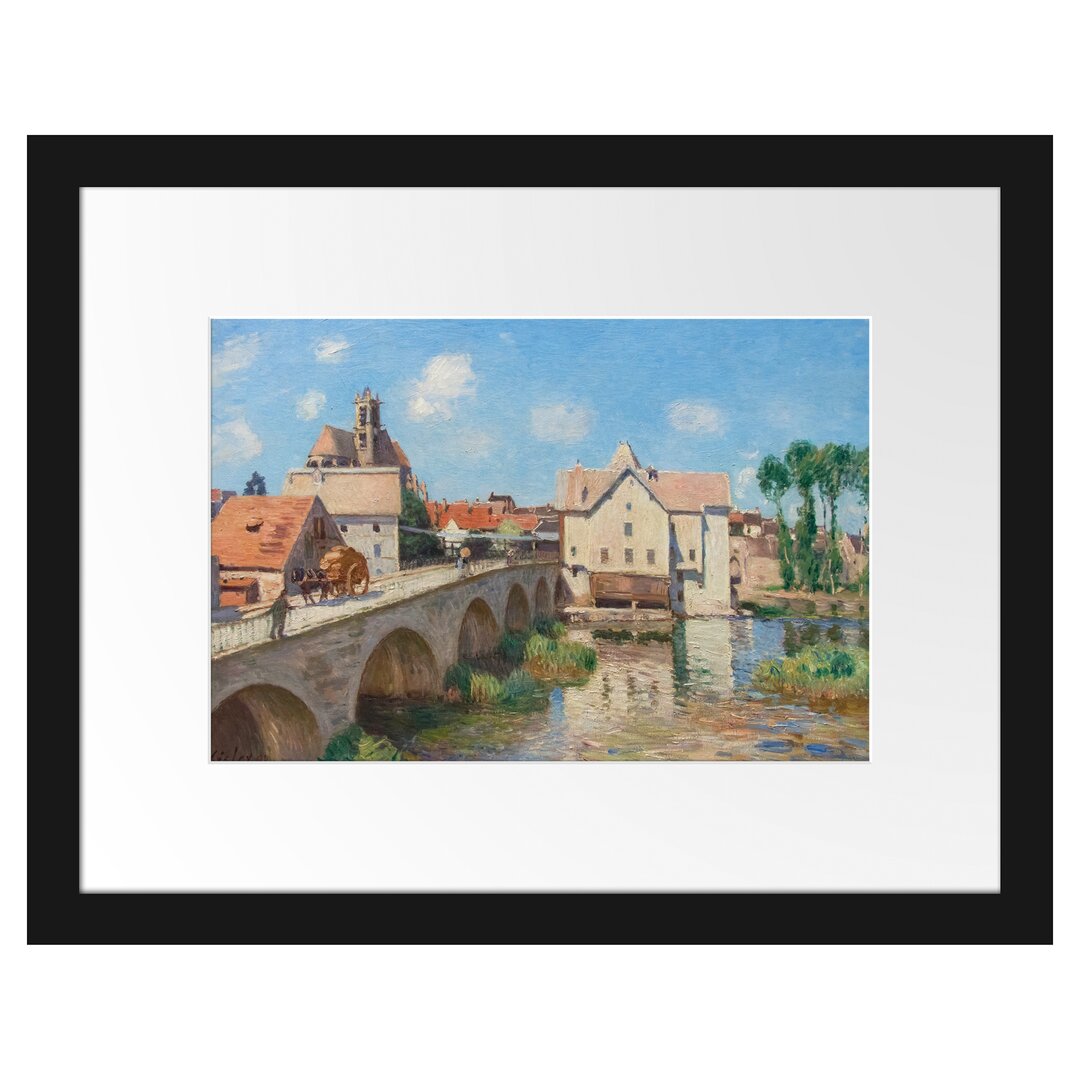 Gerahmtes Poster Le Pont De Moret von Alfred Sisley