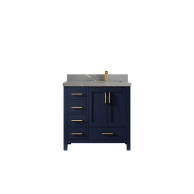 Malibu 36'' Single Bathroom Vanity with Quartz Top