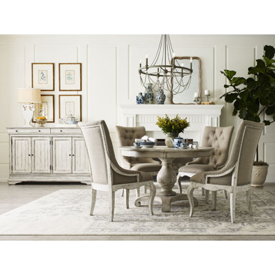 Chaise parsons rembourrée et capitonnée Shaylène