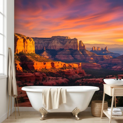 Papier peint adhésif autocollant Red Rocks Sunset Sedona