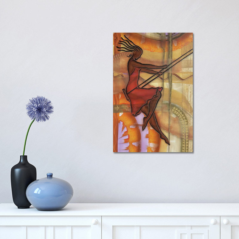 «Carefree» par Fred Odle - impression, Toile tendue, Pas de tapis, H 18 po x l 12 po x 1,5 po