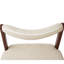 Chaise de salle à manger rembourrée en bois massif en forme de U (ensemble de 2)-283004404