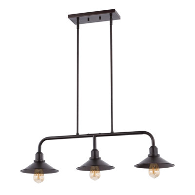 Bohao 3 - Light Oil Rubbed Bronze Kitchen Island Pendant