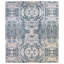 Flight Damask Area Rug in Blue/Taupe/Silver-427405290