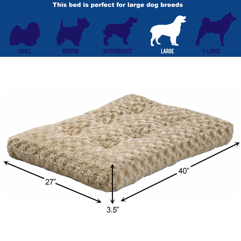 Lits pour chien MidWest Homes For Pet - MOCHA, Grand (l 40 po x P 27 po x H 3 po)