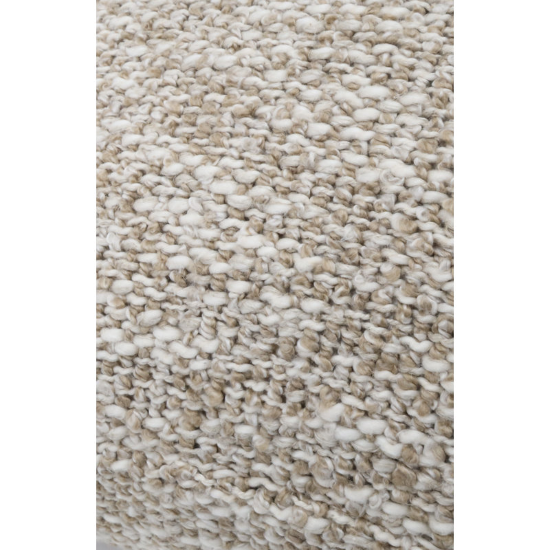 Natural Handloomed Heathered Chunky Bouclé Throw Blanket