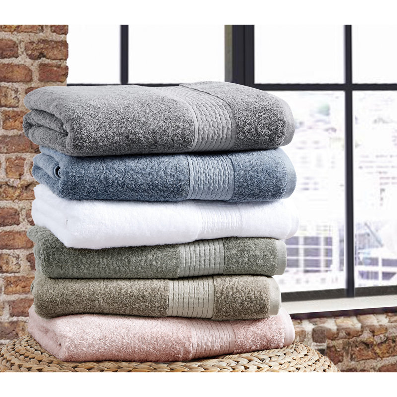 Ensemble de serviettes 6 pièces Tencel, Gris