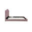 Lit simple rose - aucun sommier requis, conception pratique de 47,16 po Hauteur, tendance