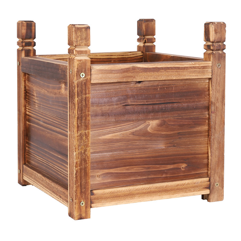 Kley Wood Planter Box, 38cm H x 30cm W x 30cm D