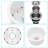 18 Inch Dual Mounted Single Bowl Ceramic Circular Kitchen Sink With Drain Assembly And Bottom Grid