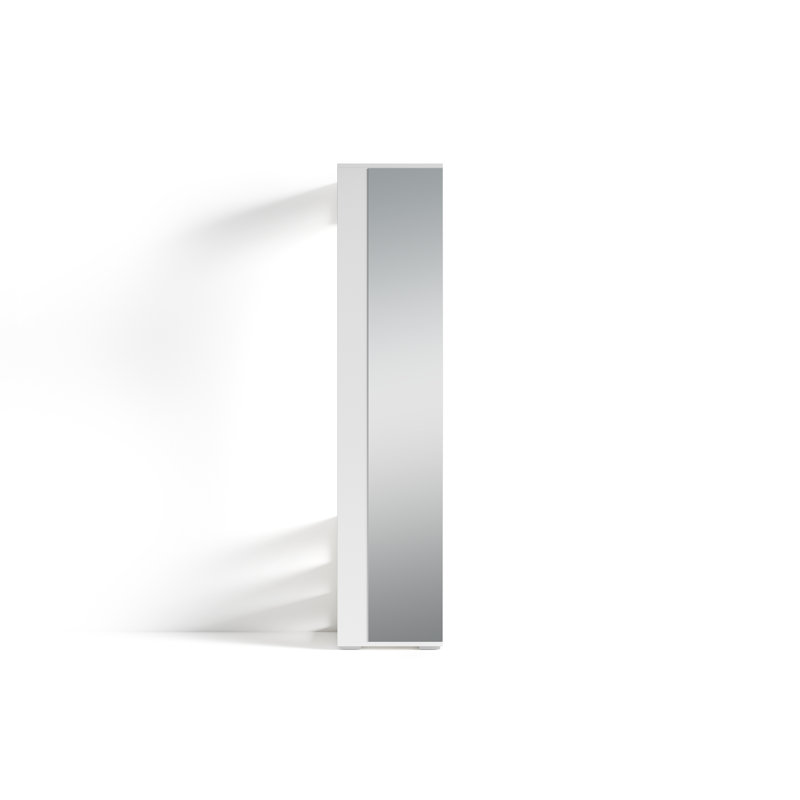 Quimby Flat Wall Mirror, White