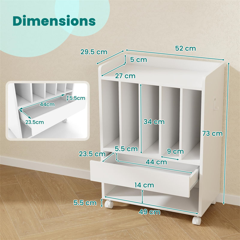 73cm H Media Shelves