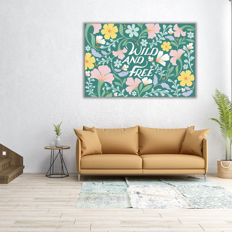 Wild and Free I - reproduction d'art sur toile, H 16 po x l 24 po
