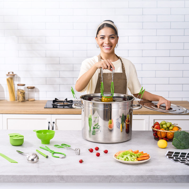 Ensemble de démarrage pour boîte de conserve en acier inoxydable 11 pièces