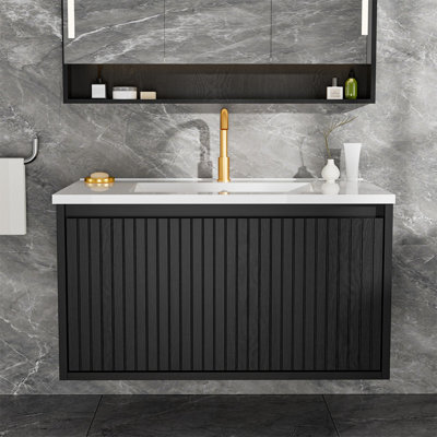 Meuble-lavabo 30 po avec lavabo en céramique