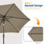 Parasol de marché 7,5 pi Blaise-364031077