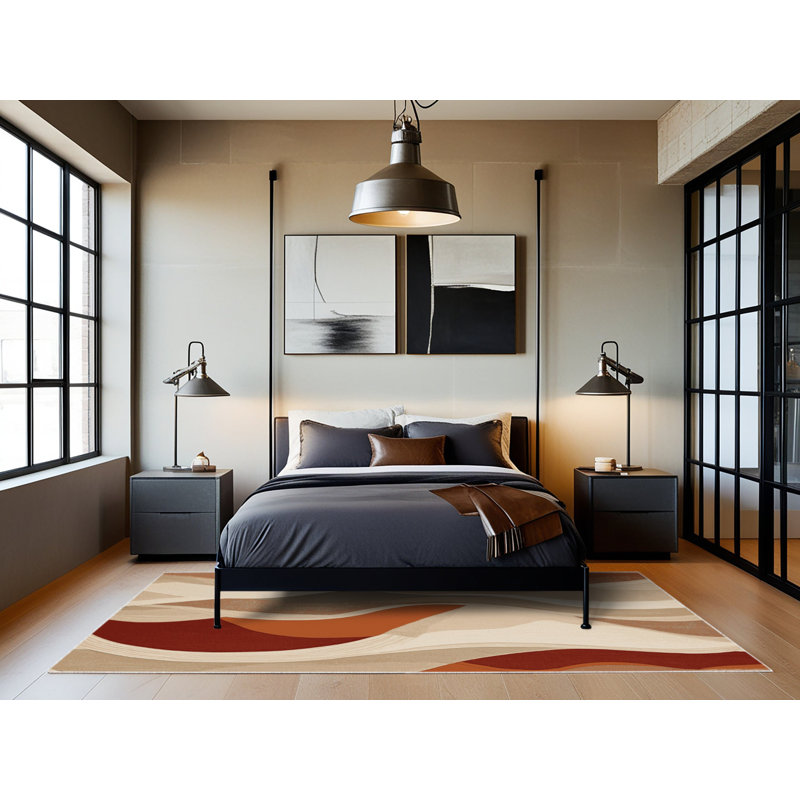 Tapis Blush Haze, Rond 5 pi