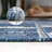 Olesia Modern Geometric Abstract Two-Tone Navy/Cream Indoor/Outdoor Rug-1679890610