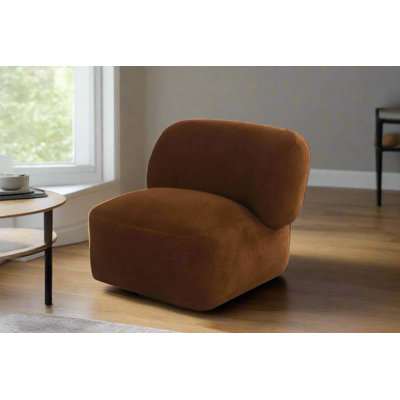 Forma Mid-Century Modern Swivel Livingroom Chair - Brown