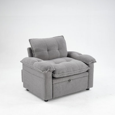 47.2"W Upholstered 3-In-1 Pull-Out Convertible Sleeper Accent Chair Bed(Set Of 5)