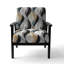 Monochromes Reflections - Fauteuil rembourré moderne, fauteuil d'appoint géométrique moderne