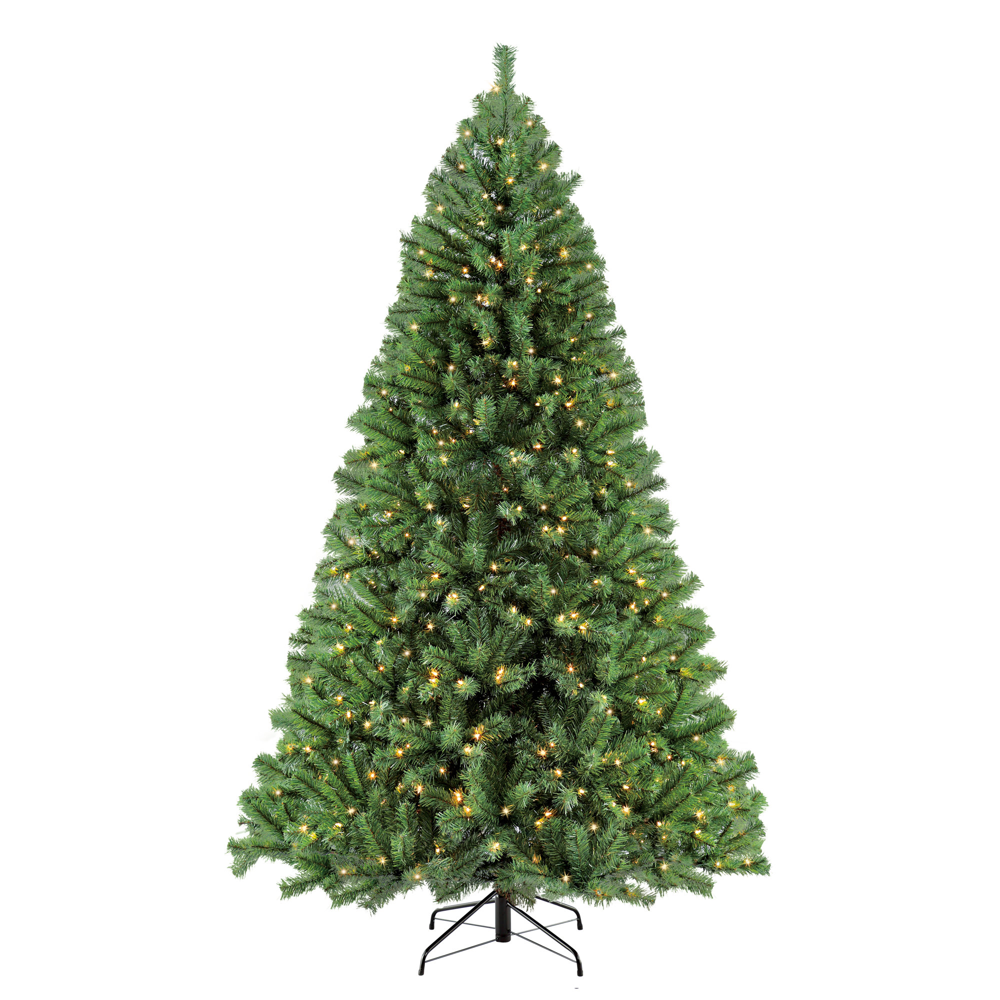 Lighted Artificial Fir Christmas Tree, 7.5'