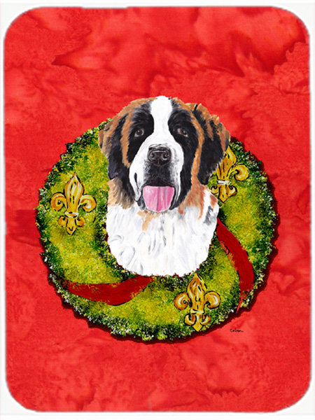 Caroline's Treasures Saint Bernard Glass Cutting Board
