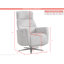 Chandani 68cm Wide Swivel Standard Recliner-1819338546