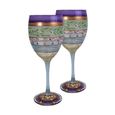 Mosaic Garland 11 oz Wine Glass