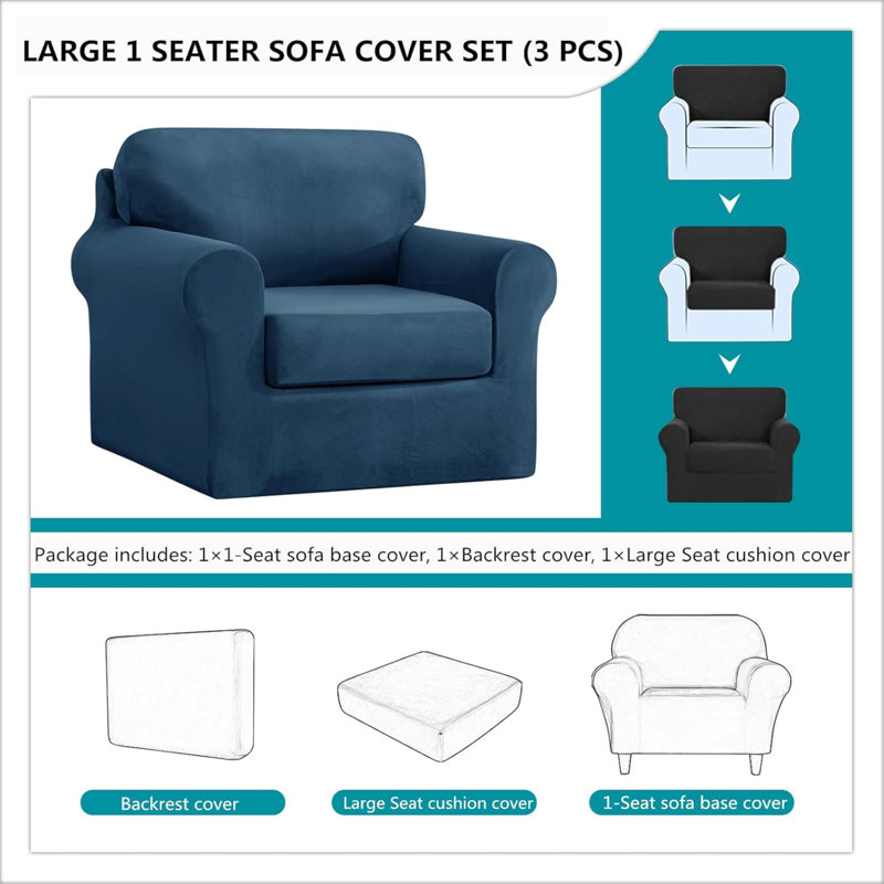 Outdoor Patio Sofa Cover, Blue