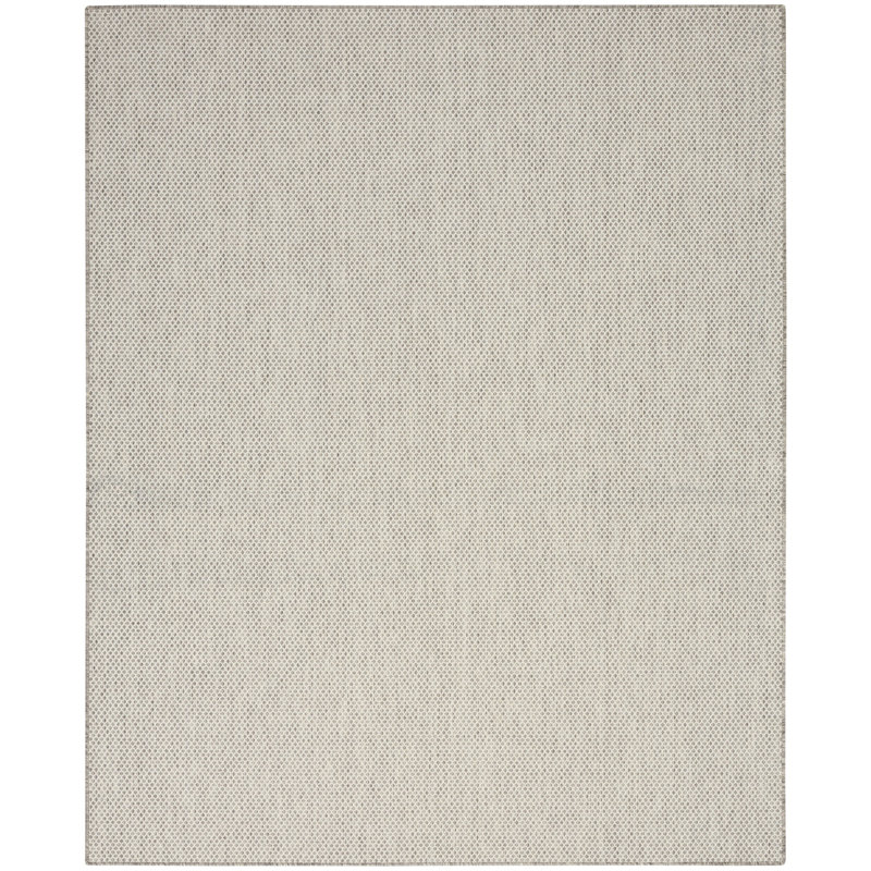 Tapis tissé géométrique ivoire 7 pi x 10 pi