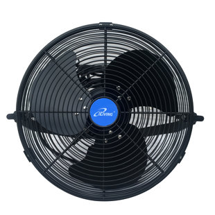 Ventilateur mural intérieur / extérieur à vitesse variable 14 po iLIVING ILG8E14-15, de qualité industrielle pour patio, serre, garage, atelier et quai de chargement, 2473 pi3 / min, noir
