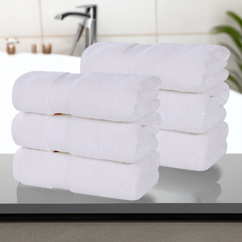 Serviette de toilette Cortright Zero Twist, Blanc