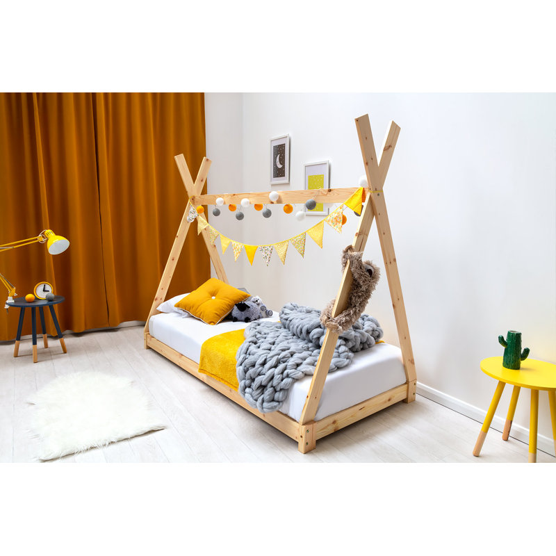 Harriett Single (3') House Beds, Pine, 12cm Memory Foam