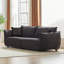 Moderne canapé modulaire en chenille moderne de 88 po, large et modulaire avec 2 coussins supplémentaires, siège et dossier à accoudoirs épais,-224138793