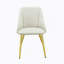 Ensemble de 2 chaises d'appoint en cuir synthétique blanc Gaines