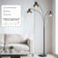 Lampe sur pied à branches arquée 3 lumières 72,8 po à DEL avec têtes pivotantes réglables-105972587-105972581
