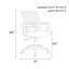 Chaise de travail ergonomique en maillage