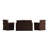Accomac 4 Piece Patio Set with Back Pillows and Seat Cushions-1464089894-1464089893