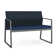 Gansett Waiting Reception Loveseat Metal Frame No Centre Arms