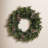 Snowed Pinecone Christmas Wreath with LED Lights