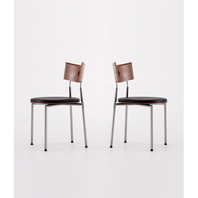 Chaise de dossier en acier inoxydable