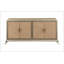 Armoire console en chêne naturel Dodie
